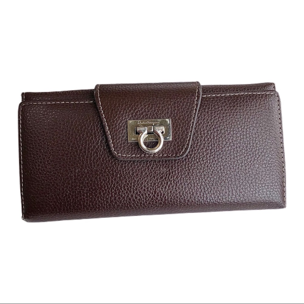 SALVATORE FERRAGAMO | Taupe Calf Leather Wallet